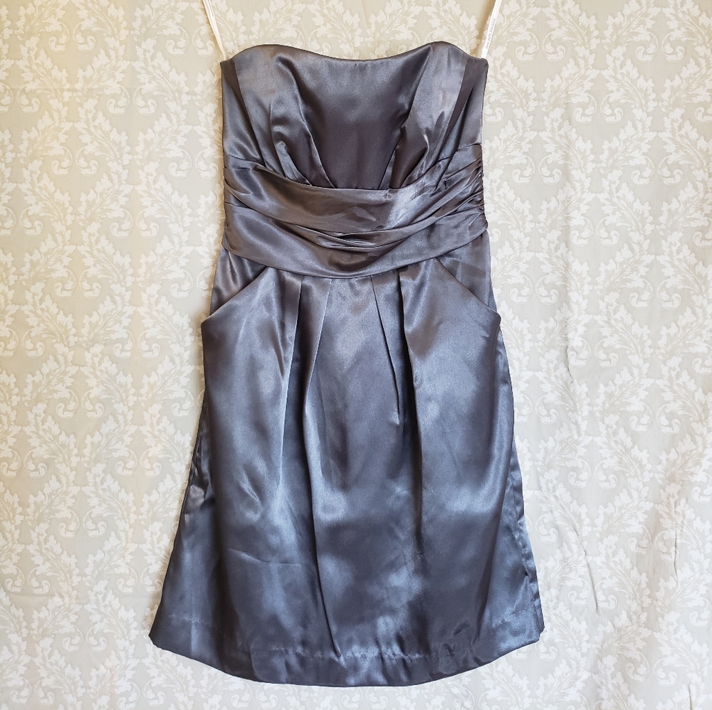 Strapless Bridesmaid dress. Worn once. Size 6